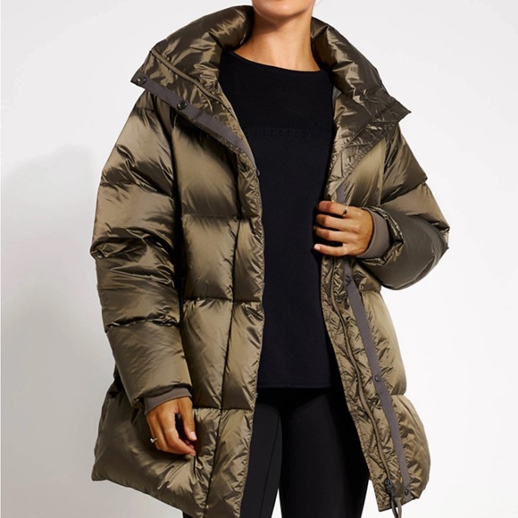 Varley Canton Down Jacket — brushed olive metallic - Picture 4 of 11